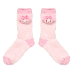 Japan Sanrio Original Plush Fluffy Crew Socks - My Melody