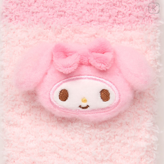 Japan Sanrio Original Plush Fluffy Crew Socks - My Melody - 2