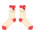 Japan Sanrio Original Plush Fluffy Crew Socks - Hello Kitty - 1