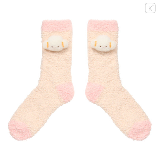 Japan Sanrio Original Plush Fluffy Crew Socks - Cogimyun - 1