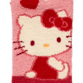 Japan Sanrio Original Fluffy Socks - Hello Kitty : Love Heart Red - 2