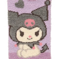 Japan Sanrio Original Fluffy Socks - Kuromi : Love Heart - 2