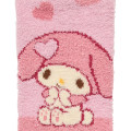 Japan Sanrio Original Fluffy Socks - My Melody : Love Heart Pink - 2