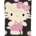 Japan Sanrio Original Fluffy Socks - Hello Kitty : Dots Black - 2