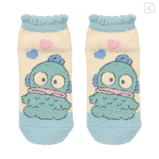 Japan Sanrio Original Fluffy Socks - Hangyodon : Love Heart - 1