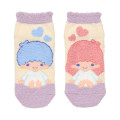 Japan Sanrio Original Fluffy Socks - Little Twin Stars : Love Heart - 1