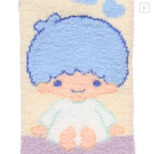 Japan Sanrio Original Fluffy Socks - Little Twin Stars : Love Heart - 2