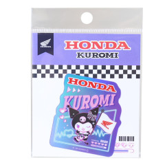 Japan Sanrio Vinyl Hologram Sticker - Kuromi : Honda Racing Flag