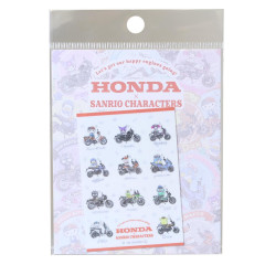 Japan Sanrio Vinyl Sticker - Characters Honda Motorcycle