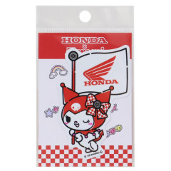 Japan Sanrio Vinyl Sticker - Kuromi : Honda Racing Flag Red