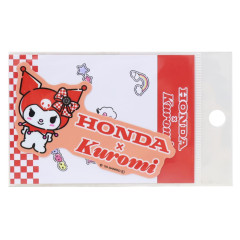 Japan Sanrio Vinyl Sticker - Kuromi : Honda Logo Red