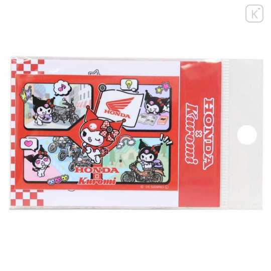 Japan Sanrio Vinyl Sticker - Kuromi : Honda Motorcycle Story Red - 1