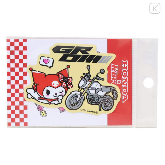 Japan Sanrio Vinyl Sticker - Kuromi : Honda Motorcycle Red GROM - 1