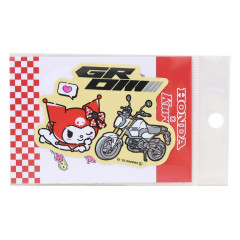 Japan Sanrio Vinyl Sticker - Kuromi : Honda Motorcycle Red GROM
