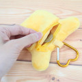 Japan Sanrio Mini Pouch with Carabiner - Usahana : Sitting - 3