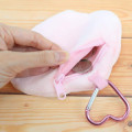 Japan Sanrio Mini Pouch with Carabiner - Sugarbunnies : Shiro Sitting - 3