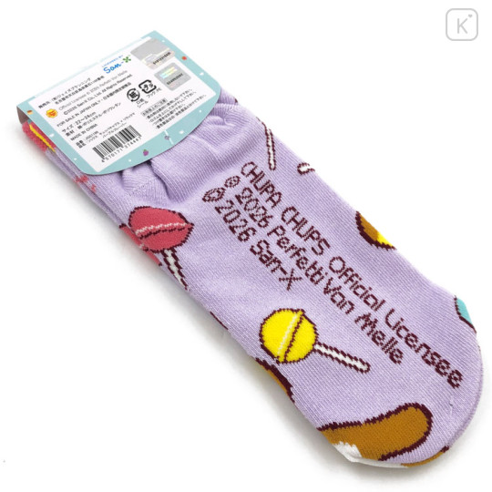 Japan San-X Socks - Rilakkuma : Chupa Chups Purple - 2