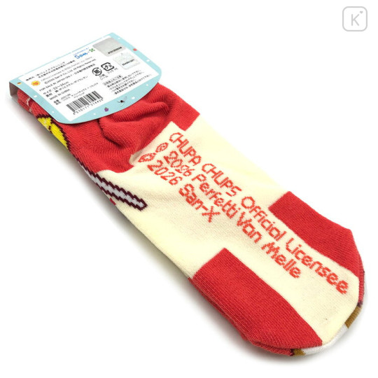 Japan San-X Socks - Rilakkuma : Chupa Chups Berry Red - 2