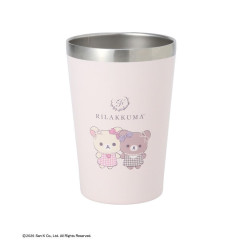 Japan San-X Maison de FLEUR Stainless Steel Tumbler - Chairoikoguma & Korilakkuma : 7th Collaboration