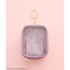Japan San-X Maison de FLEUR Clear Pouch - Chairoikoguma & Korilakkuma : 7th Collaboration Lavender