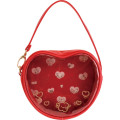 Japan San-X Clear Pouch - San-X Universe Heart Red - 1