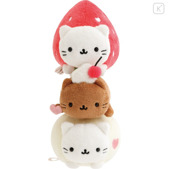 Japan San-X Plush Toy Set - Nyan Nyan Nyanko : San-X Universe Heart - 2