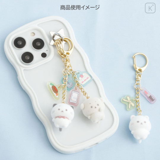 Japan San-X Flocky Mascot Keychain - Ishiyowa-chan : Can You Defeat Temptation? - 3