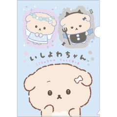 Japan San-X A4 Clear Holder - Ishiyowa-chan : Can You Defeat Temptation?