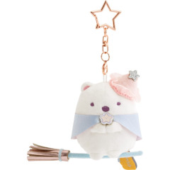 Japan San-X Hanging Plush Toy - Sumikko Gurashi : Magical Halloween Shirokuma Polar Bear
