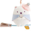 Japan San-X Hanging Plush Toy - Sumikko Gurashi : Magical Halloween Shirokuma Polar Bear - 2