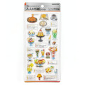 Japan Kamio 3D Picture Book Sticker - Retro Cafe - 1