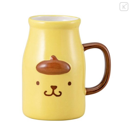 Japan Sanrio Milk Bottle Mug - Pompompurin - 1