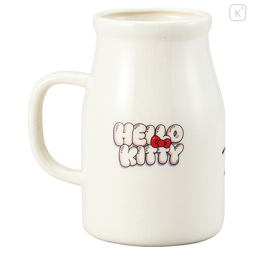 Japan Sanrio Milk Bottle Mug - Hello Kitty - 2