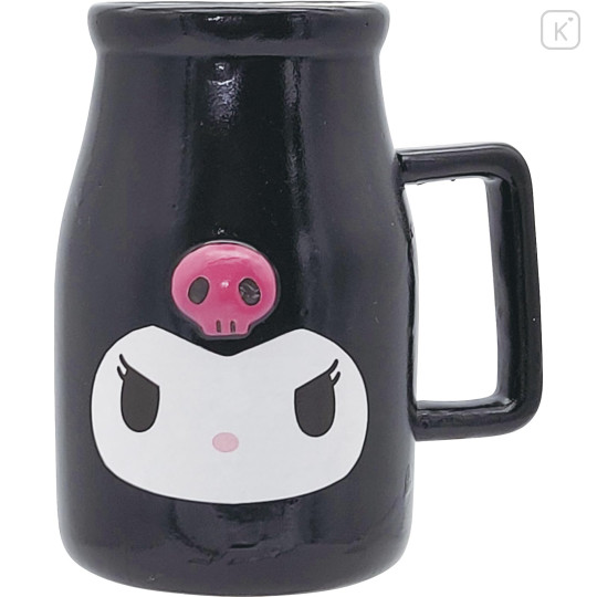 Japan Sanrio Milk Bottle Mug - Kuromi - 1
