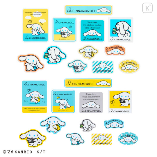 Japan Sanrio Original Sticker Set - I.Cinnamoroll : Casual Outing - 2