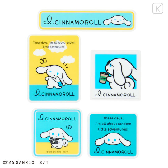 Japan Sanrio Original Sticker Set - I.Cinnamoroll : Casual Outing - 3