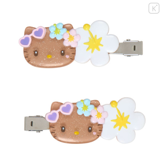 Japan Sanrio Original Bangs Clip Set - Hello Kitty : Sparkling Summer Pool - 2