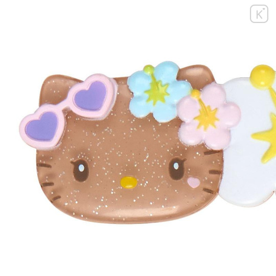 Japan Sanrio Original Bangs Clip Set - Hello Kitty : Sparkling Summer Pool - 4
