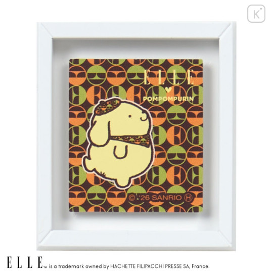 Japan Sanrio Elle Secret Frame Magnet - Pompompurin : Blind Box - 3
