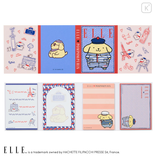 Japan Sanrio Elle Flip-Up Memo Pad - Pompompurin : Sailor - 2