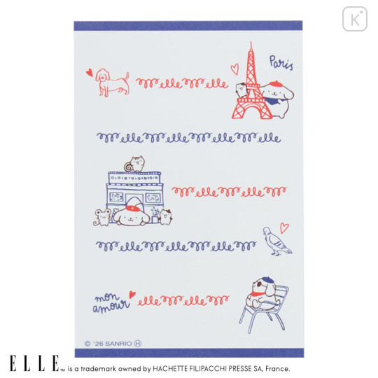 Japan Sanrio Elle Flip-Up Memo Pad - Pompompurin : Sailor - 3