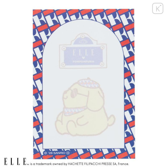 Japan Sanrio Elle Flip-Up Memo Pad - Pompompurin : Sailor - 4