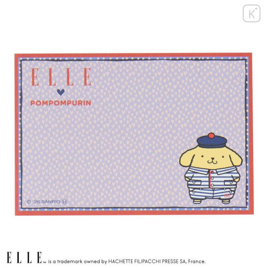 Japan Sanrio Elle Flip-Up Memo Pad - Pompompurin : Sailor - 6