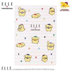 Japan Sanrio Elle A5 Grid Notebook - Pompompurin : Flyer