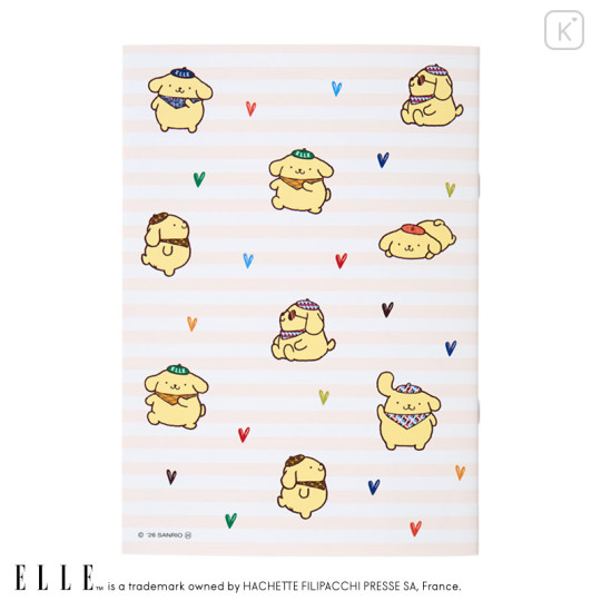 Japan Sanrio Elle A5 Grid Notebook - Pompompurin : Flyer - 2