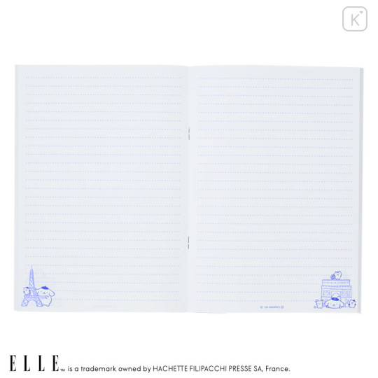 Japan Sanrio Elle A5 Grid Notebook - Pompompurin : Magazine - 3