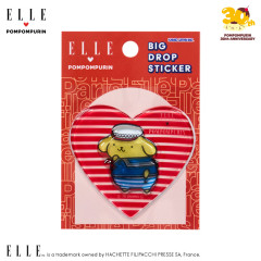 Japan Sanrio Elle Big Drop Sticker - Pompompurin : Sailor