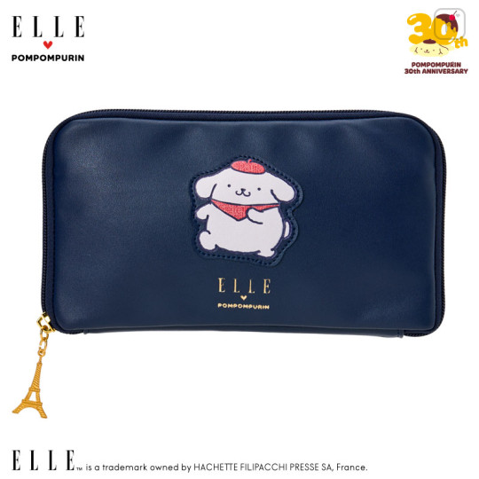 Japan Sanrio Elle Passport Case - Pompompurin - 1