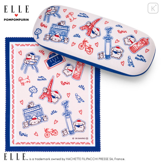 Japan Sanrio Elle Glasses Case - Pompompurin - 1