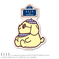Japan Sanrio Elle Vinyl Sticker - Pompompurin : Sunglasses